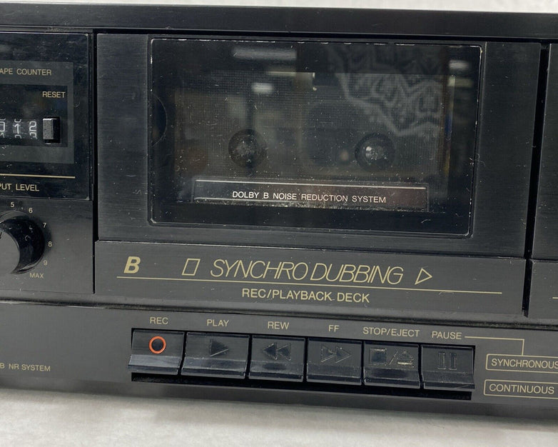 JVC TD-W106 Stereo Double 2 Cassette Tape Deck Player Recorder BAD REWIND