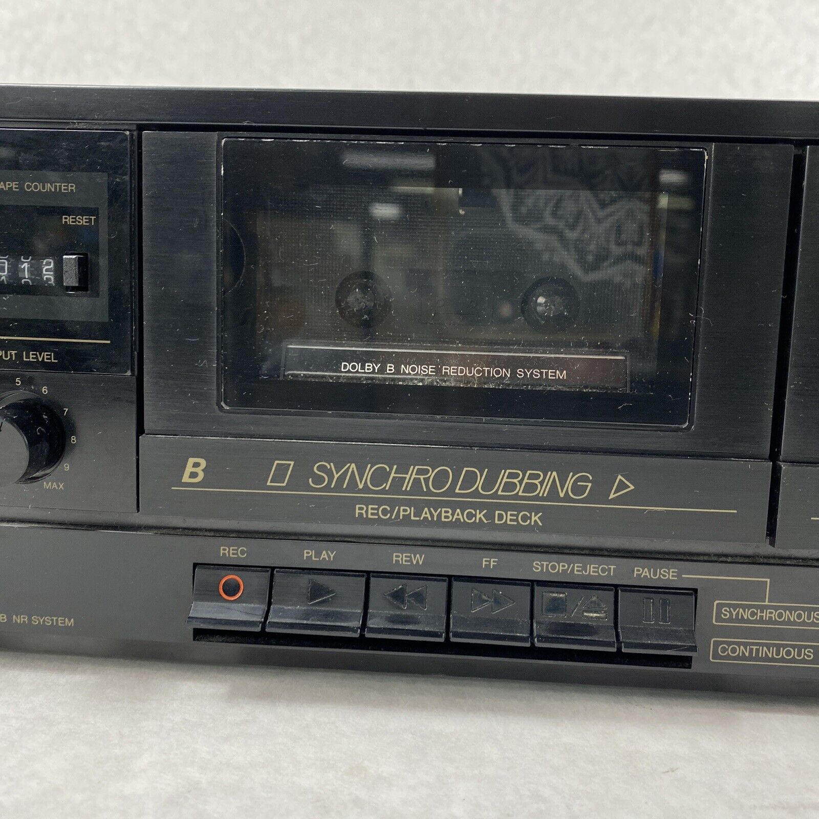 JVC TD-W106 Stereo Double 2 Cassette Tape Deck Player Recorder BAD REWIND