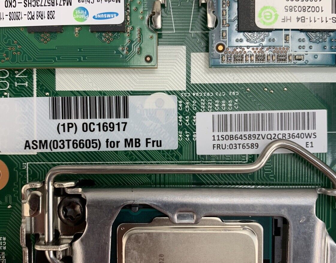 Lenovo 03T6589 ThinkCenter M72Z AIO Motherboard Intel Pentium 2.9GHz 4GB RAM