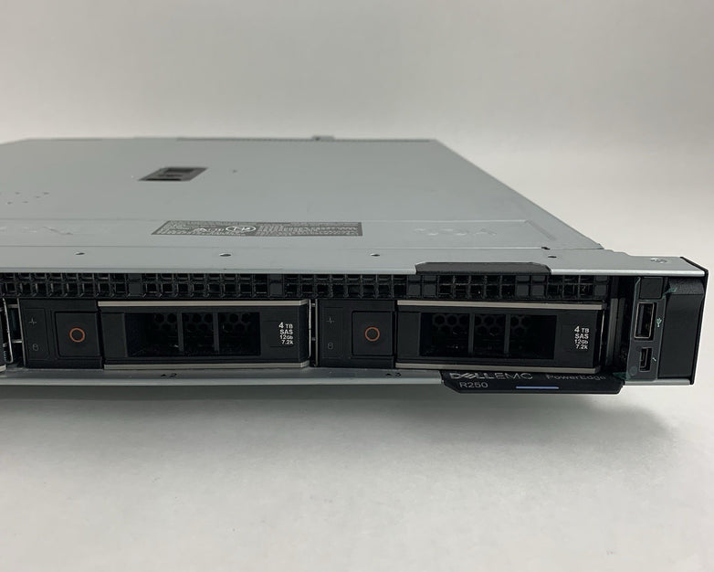 Dell PowerEdge R250 1U Server 1x Xeon E-2324G 3.1 GHz 16 GB Ram No OS No HDD