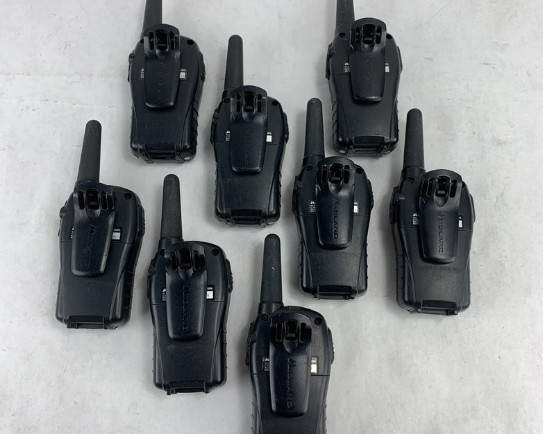 Midland Xtra Talk LXT500PA 22-Channel FRS GMRS Two-way Radio - Lot of 8