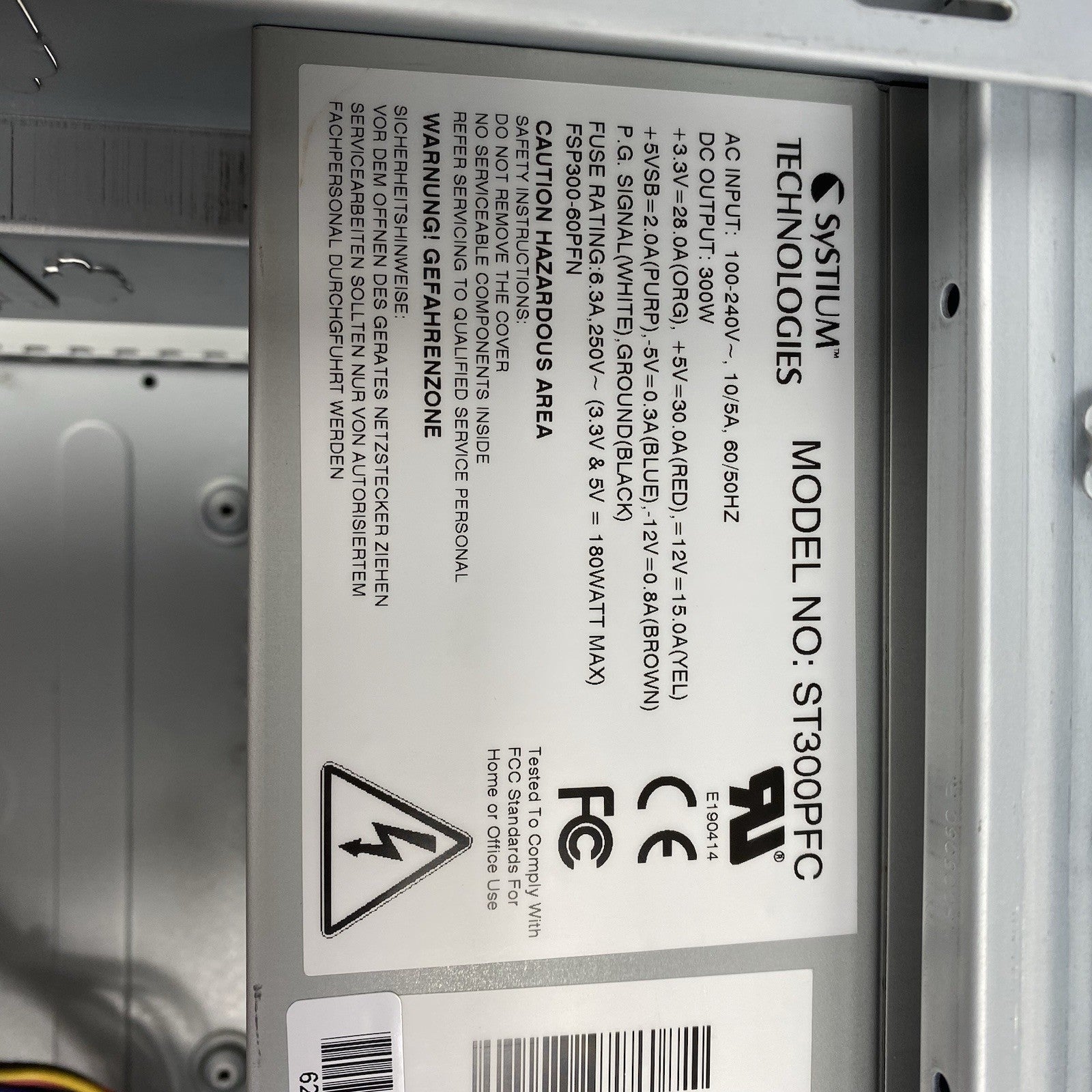 Systium Technologies Model 545 Mid ATX Computer Case with 300W Power Supply