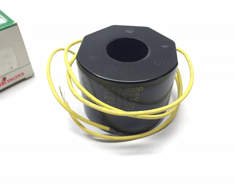 Asco 236825-002D Replacement Coil for Solenoid Valve 2368252D F00275A, NEW