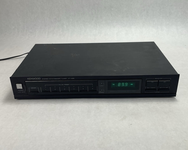 Kenwood KT-42B Stereo Synthesizer AM/FM Digital Preset Tuner RCA Black