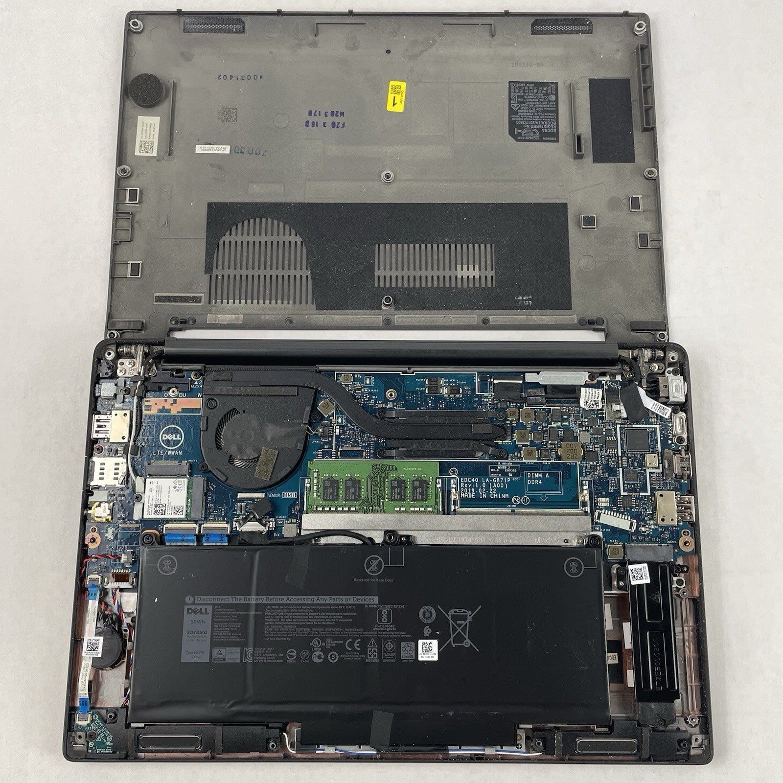 Dell Latitude 7400 14" i5-8365U 1.60 GHz 8 GB RAM No SSD/OS/AC16