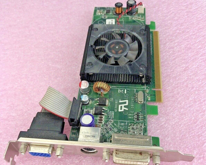 Asus ATI 0WX085 ad-rv610le Radeon HD2400 Pro 128MB VGA DVI GPU (Lot of 2)