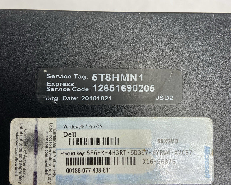 Dell Vostro 430 MT Intel Core i3-540 3.07GHz 4GB RAM No HDD No OS