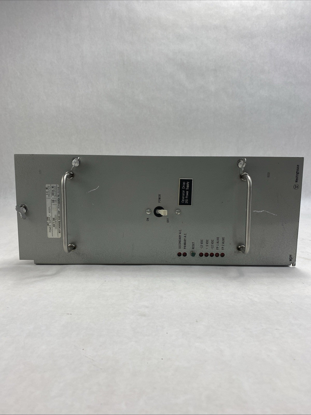 Westinghouse 1661D89G03 115VAC Industrial Power Supply Assembly -Parts or Repair3