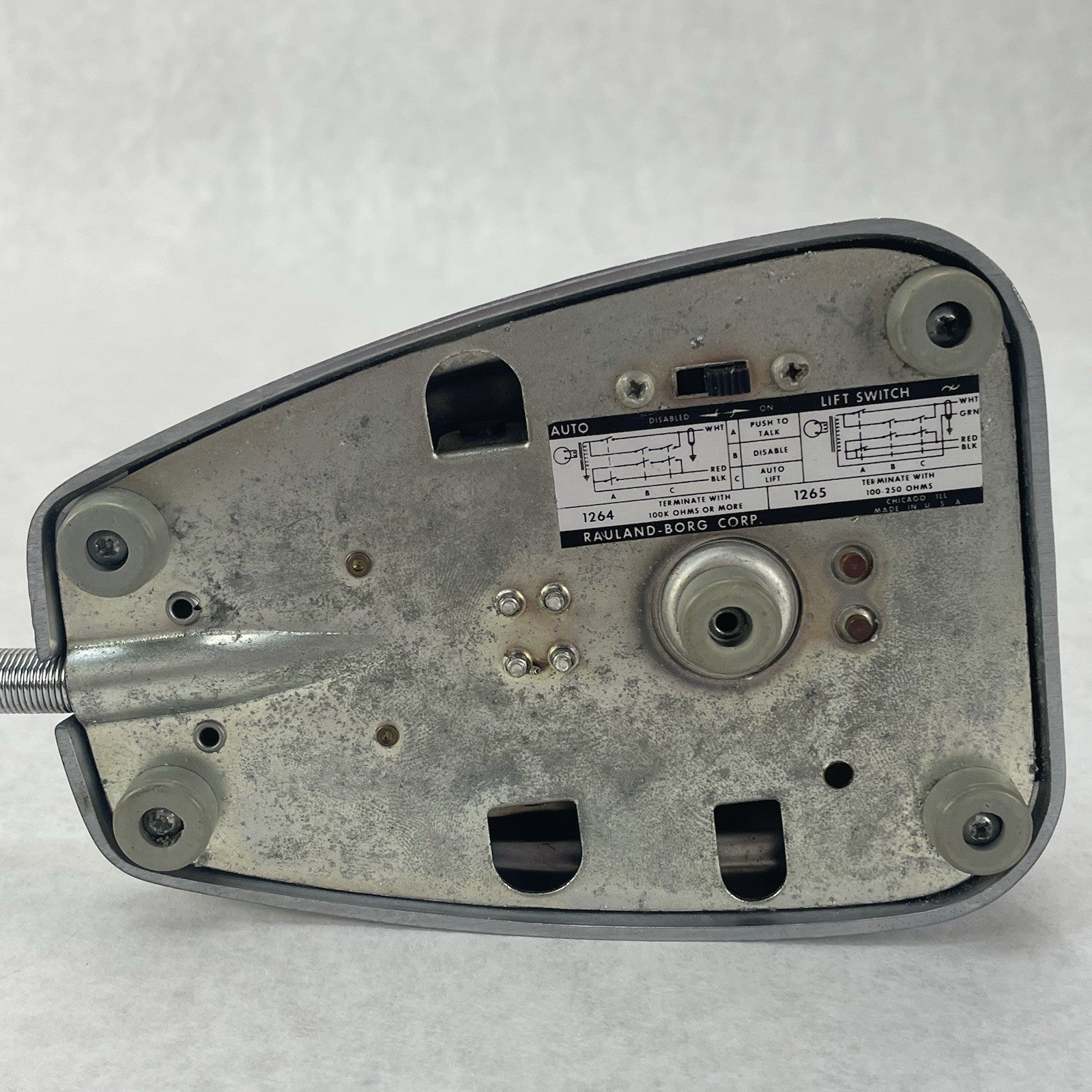 Rauland-Borg Microphone Model 1264 Parts10