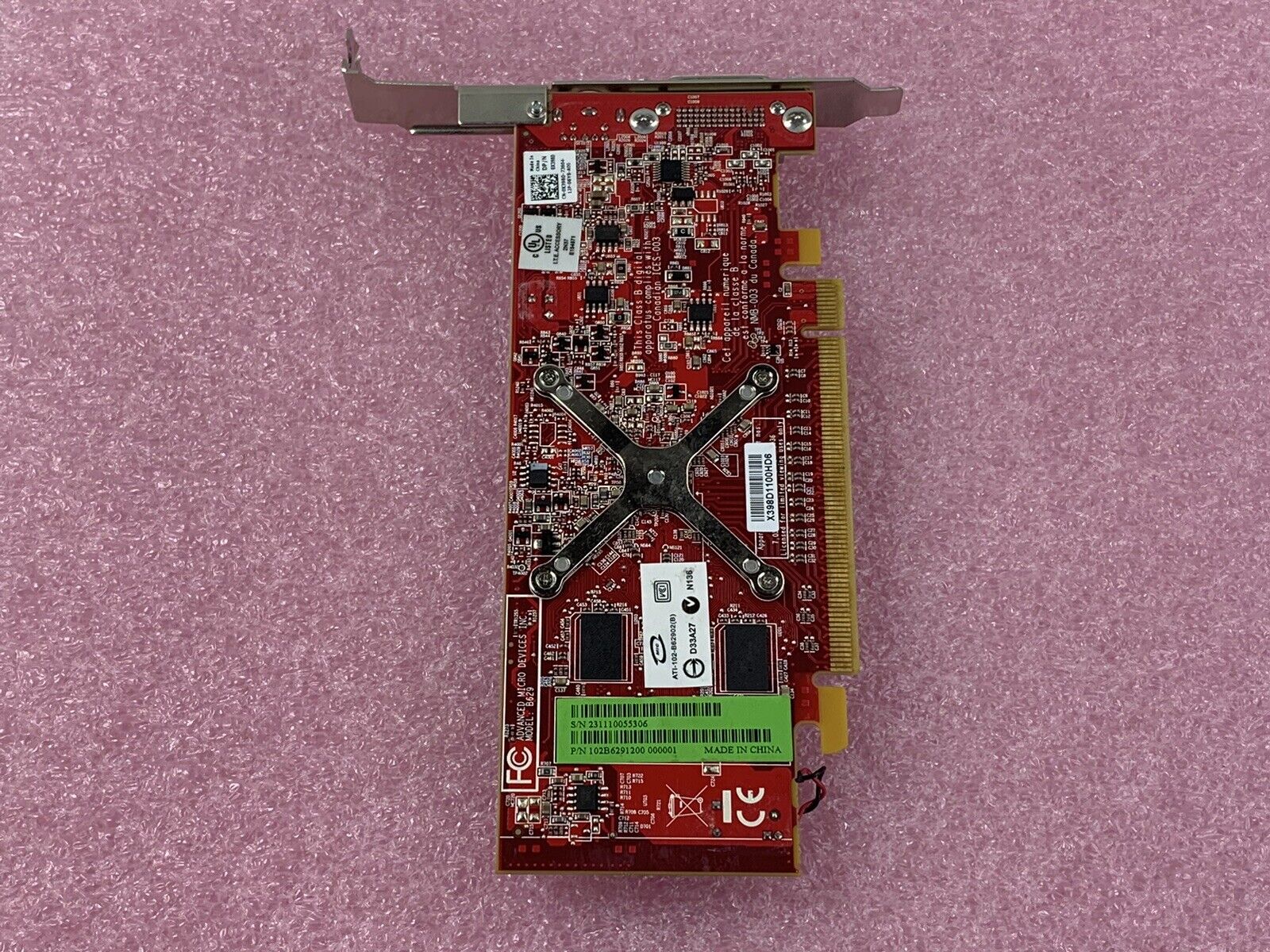 Lot of (5) Dell Y104D ATI Radeon HD 3450 256MB DDR2 Video Card PCI Express x16