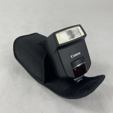 Canon Speedlite 220EX Shoe Mount External Flash w/ Soft Case Untested