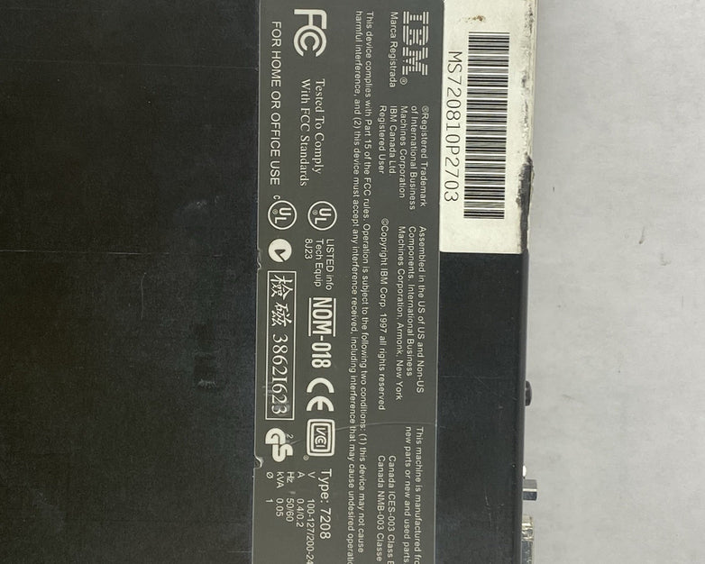 IBM 7208-342 Differential SCSI Tape Drive Power Tested