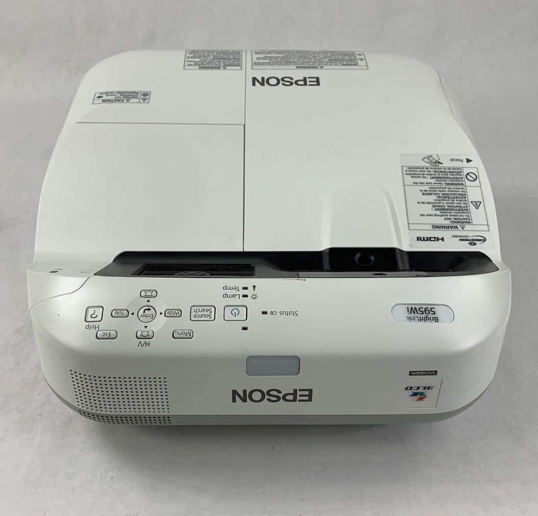 Epson BrightLink 595Wi H599A LCD Lamp Projector 2791 Lamp Hours - No Remote3
