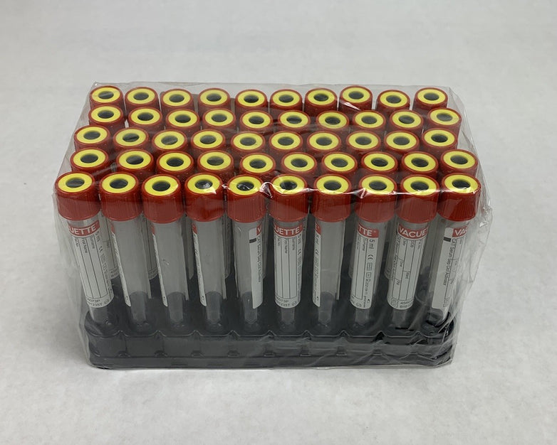 Vacuette 456073P 5ml CAT Serum Sep Clot Activator 13x100 50pcs Non-Ridged Tubes