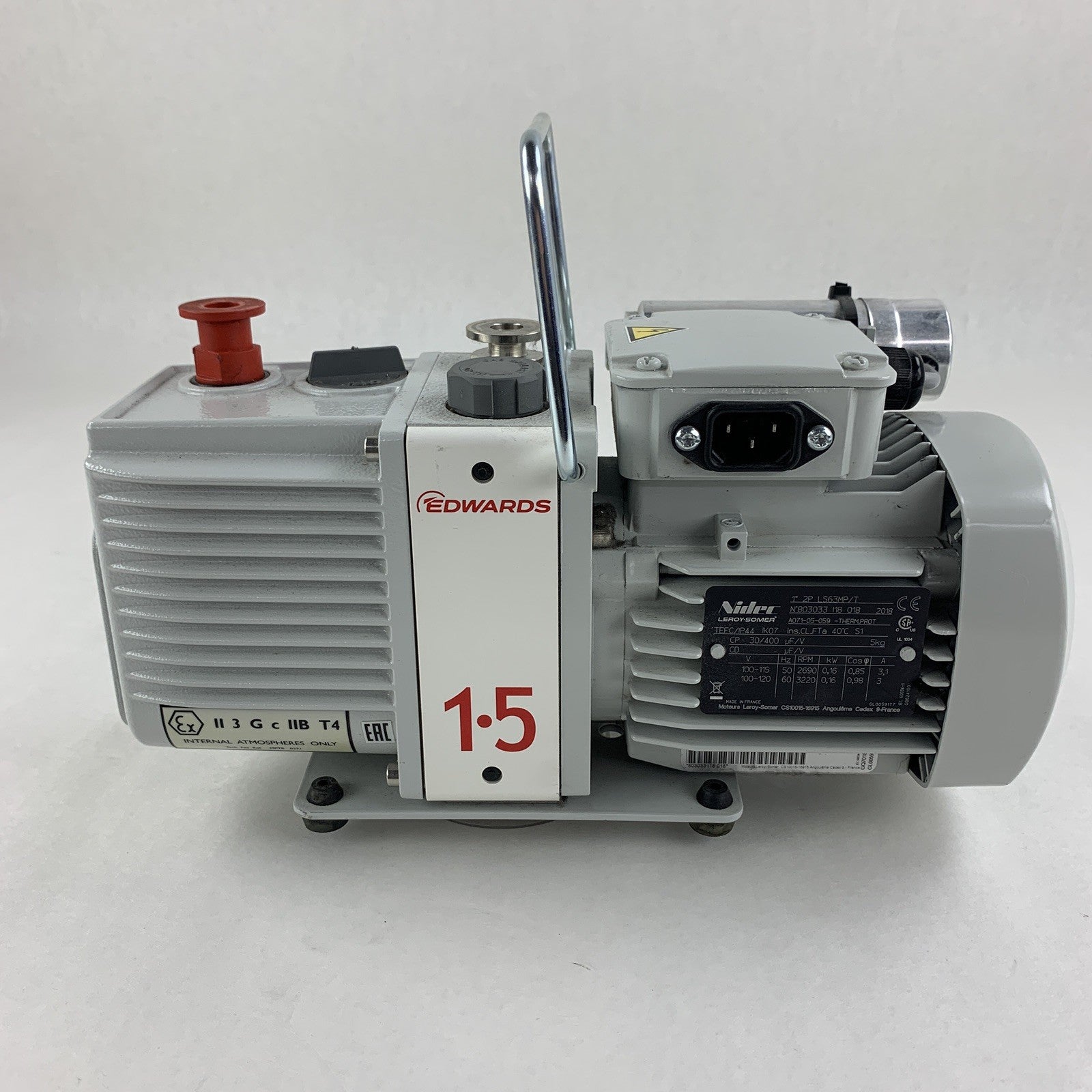 Edwards Model E2M1.5 Vacuum Pump Parts and Repair Oil Drained
