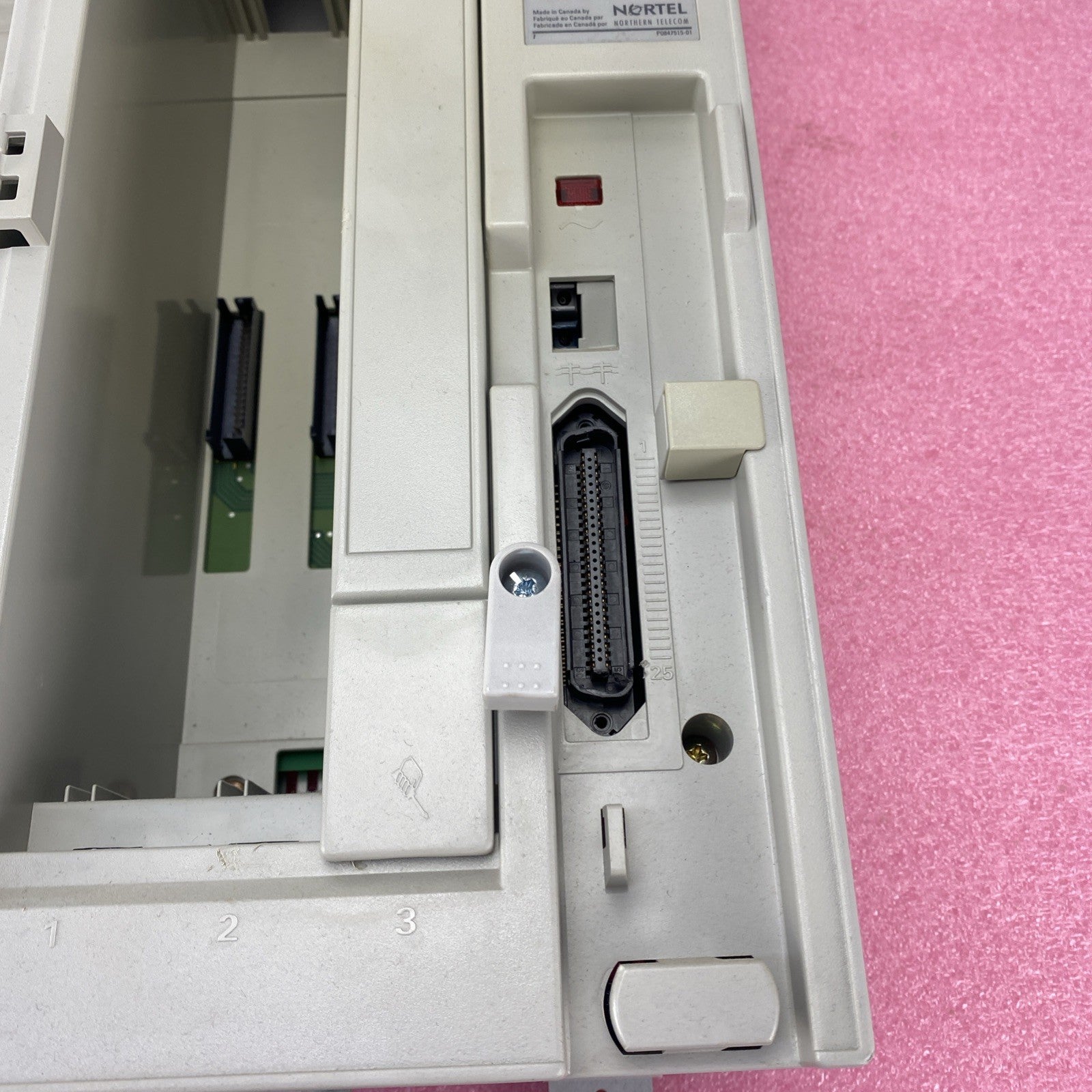 Norstar M12X0 Copper Trunk Module Broken Cover Hinges6