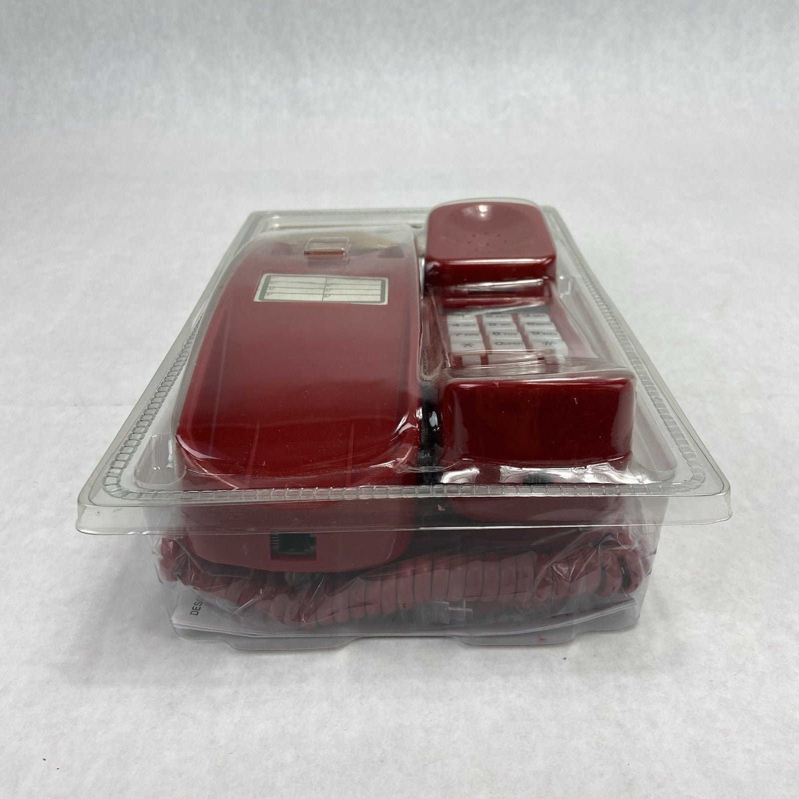 Trimline GE Red Corded Telephone Model 5303 Wall Mount Retro Style New In Box