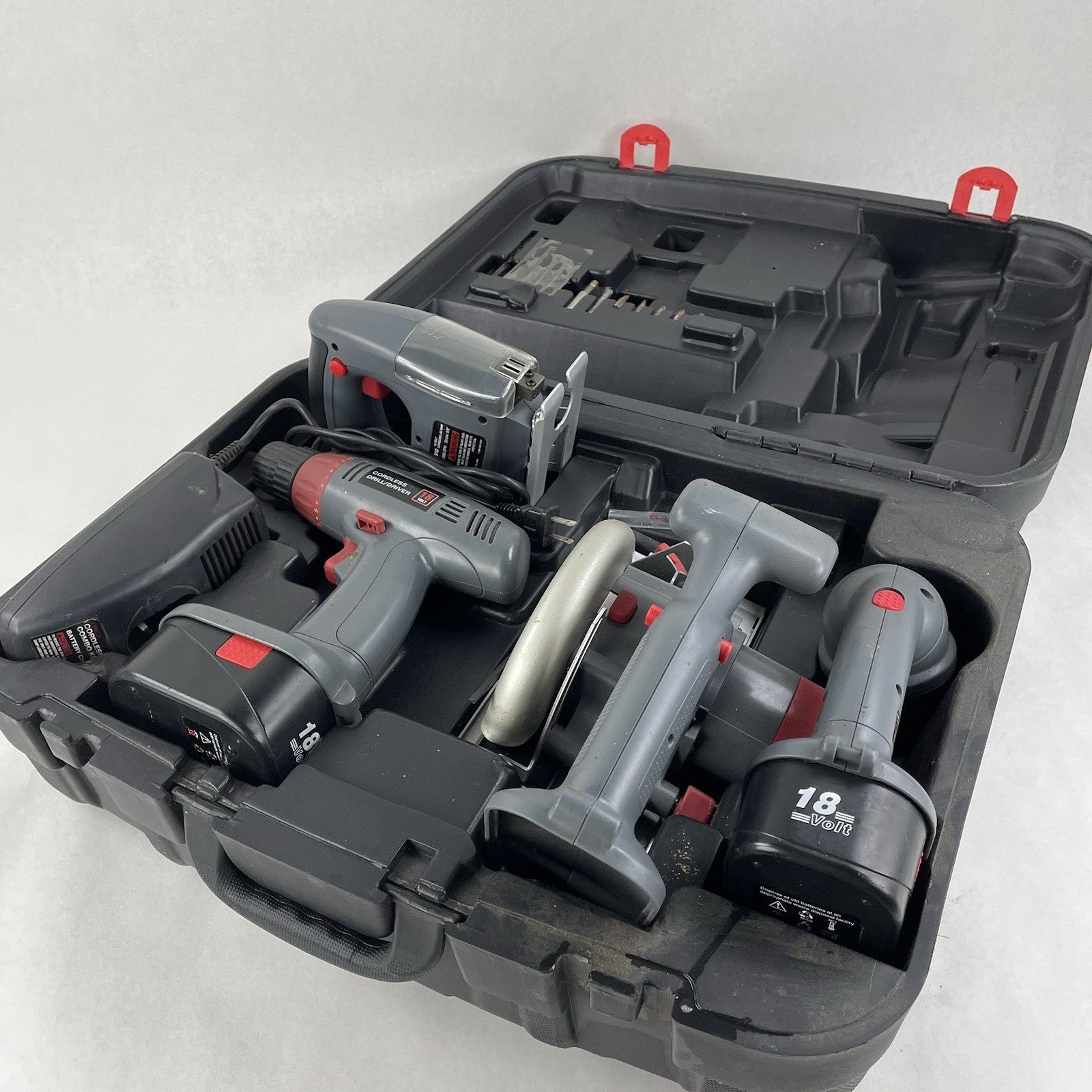 Unbranded 4 Piece Cordless Power Tool Kit 18V Tested