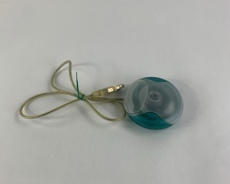 Vintage Apple M4848 USB Cyan Mouse - Tested