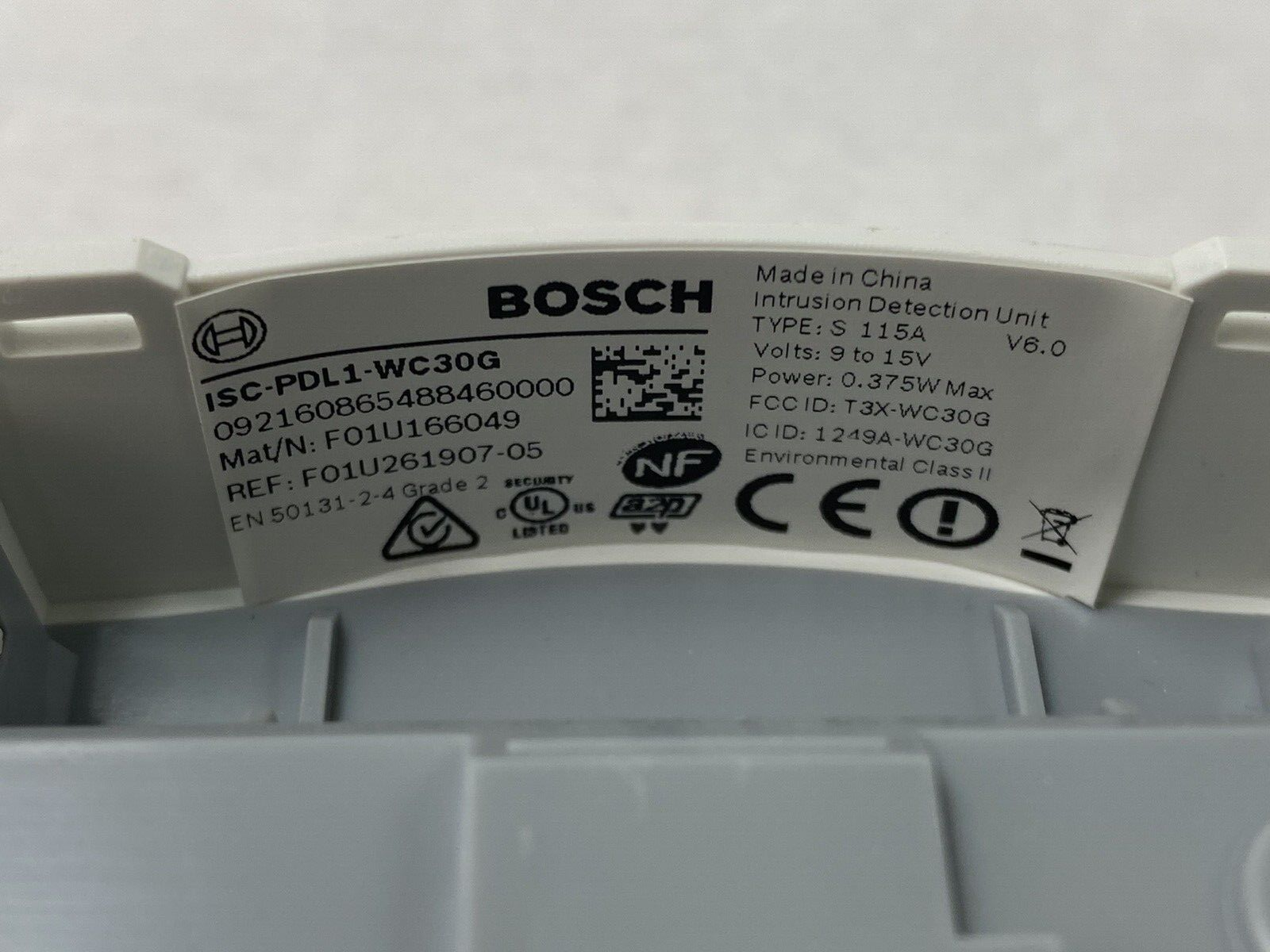Bosch ISC-PDL1-WC30G Pro-Series Tritech Curtain Motion Detector