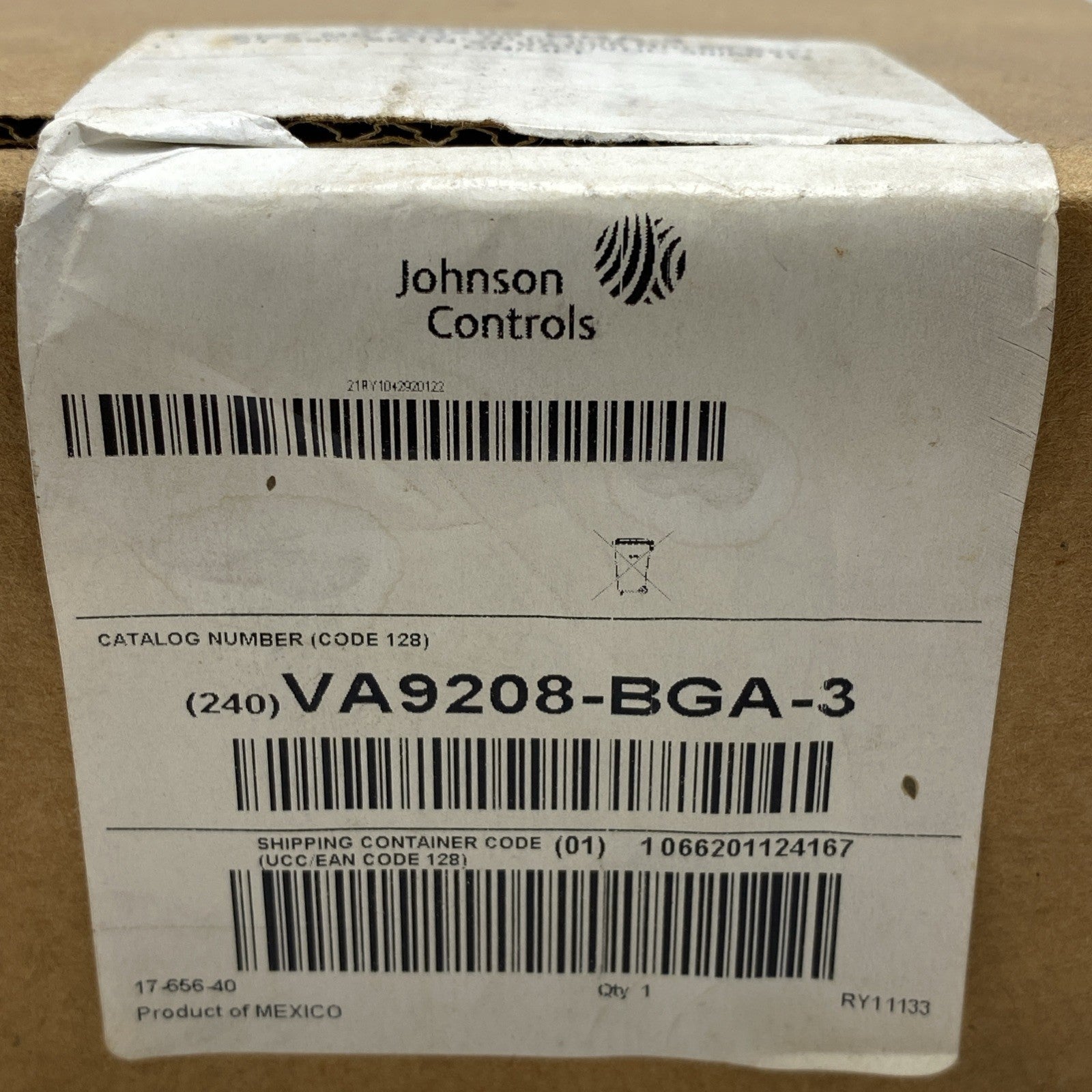 Johnson Controls VA9208-BGA-3 Electric Spring Return Valve Actuator2
