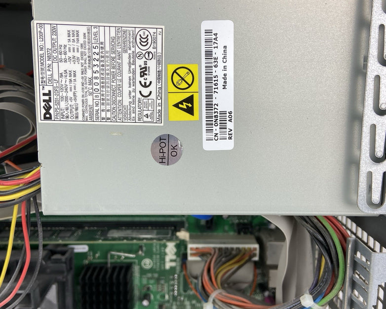 Dell Optiplex GX520 MT Intel Pentium 4 2.8GHz 1GB RAM No HDD No OS XP COA