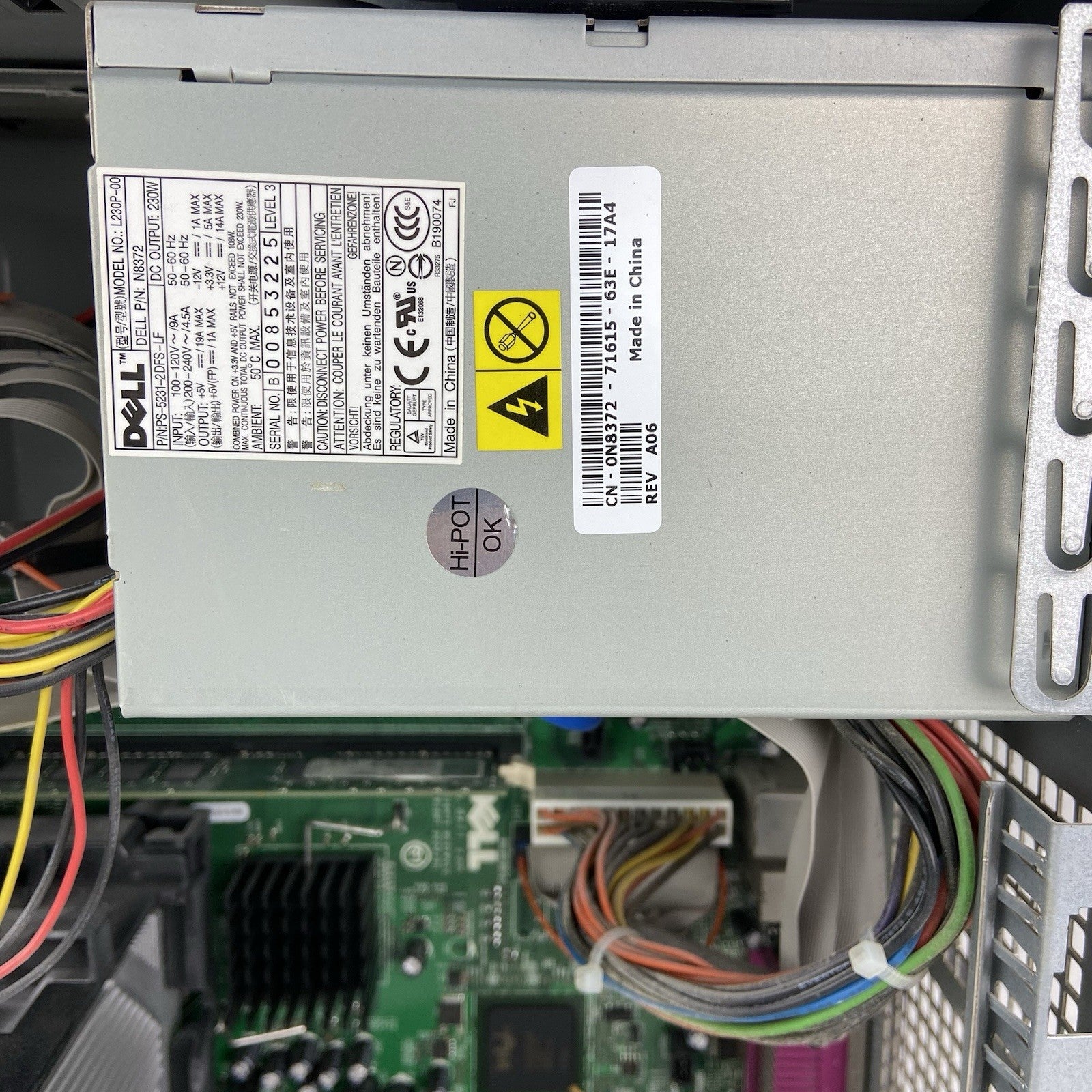 Dell Optiplex GX520 MT Intel Pentium 4 2.8GHz 1GB RAM No HDD No OS XP COA7