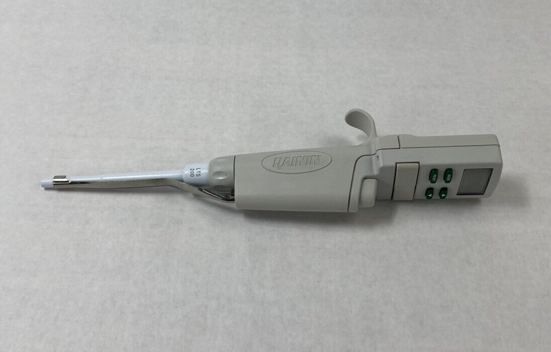 RAININ EDP3 LTS 200 20-200 uL Single Channel Electronic Pipette Untested