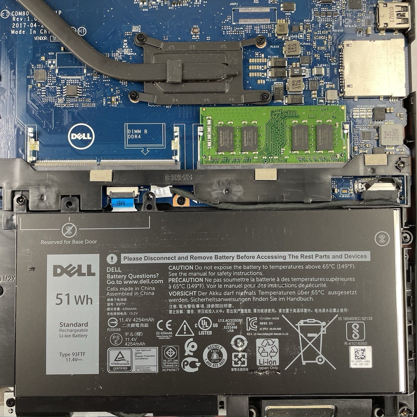 Dell Latitude 5580 15.6" i5-6300U 2.40 GHz 8 GB RAM No SSD/OS/AC21