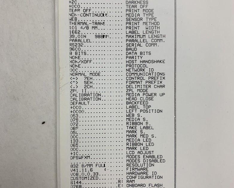 Zebra 105SL Label Printer Tested and For Parts and Repair