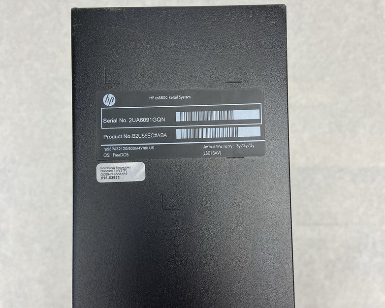 HP rp5800 SFF Intel Core i3-2120 3.3GHz 4GB RAM No HDD No OS