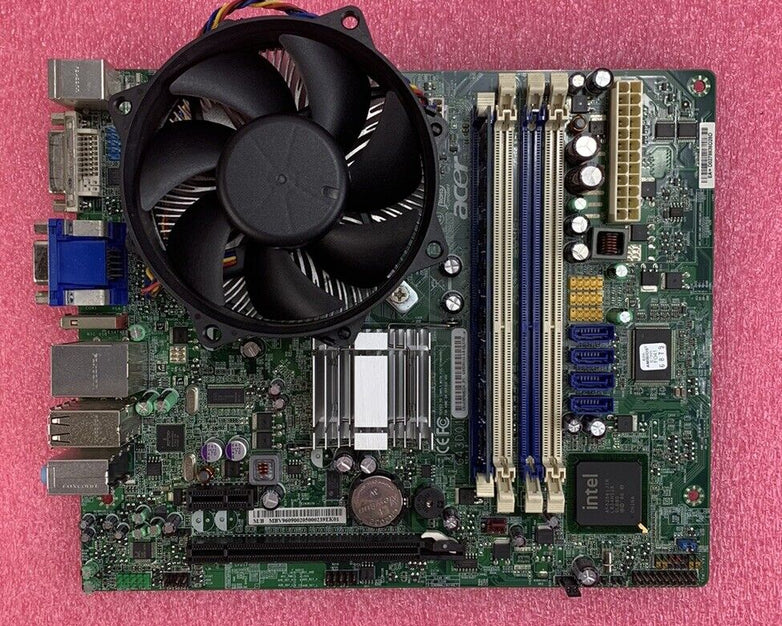 Acer Veriton x488G Motherboard Intel Core 2 Quad Q8400 2.66GHz 2GB RAM w/ Shield