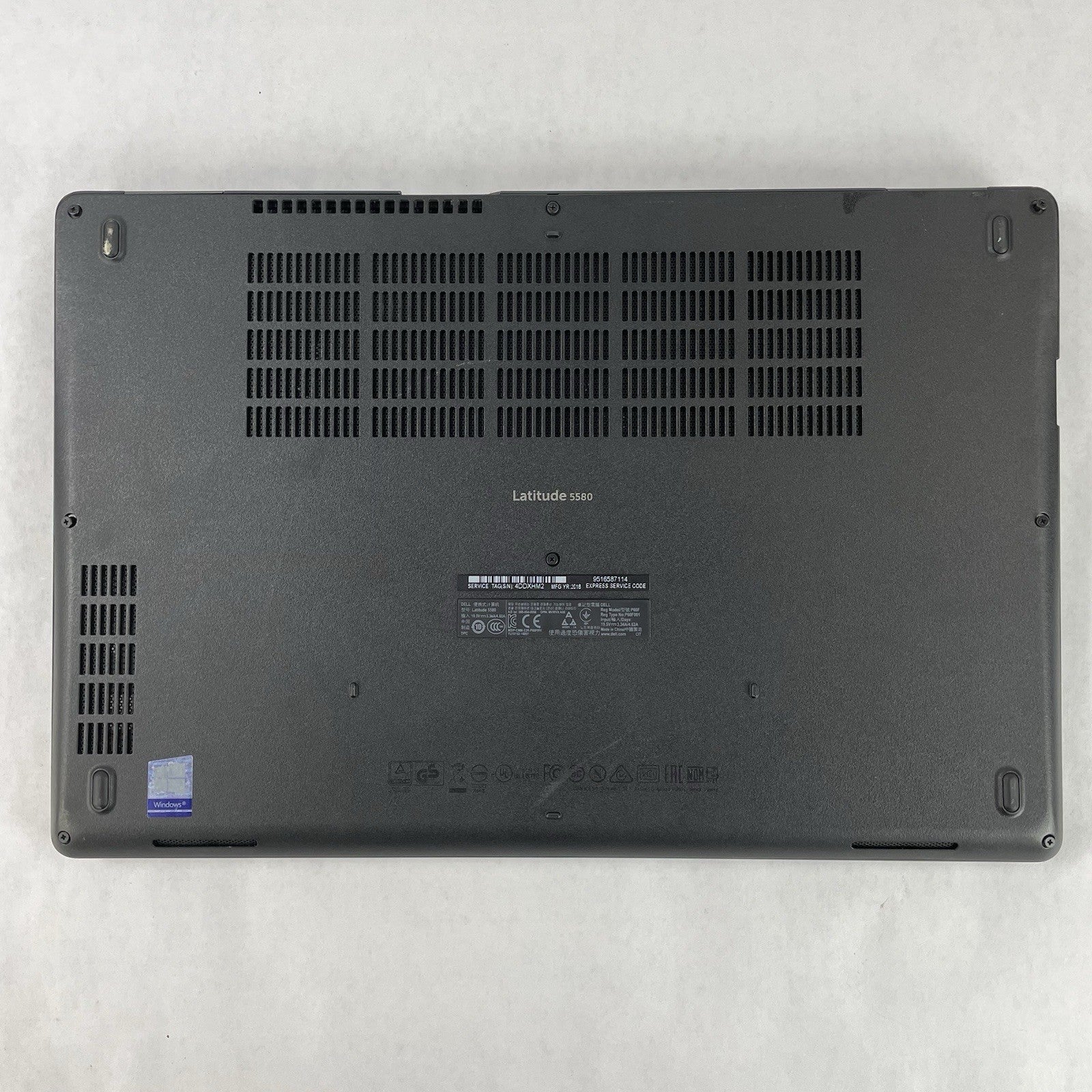 Dell Latitude 5580 15.6" i5-7300U 2.6 GHz 8 GB RAM No SSD/OS/AC - Bad Back Edge18