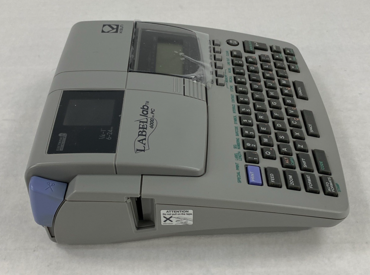 K-Sun Label Lab 6000 XL PC Professional Label Maker Untested