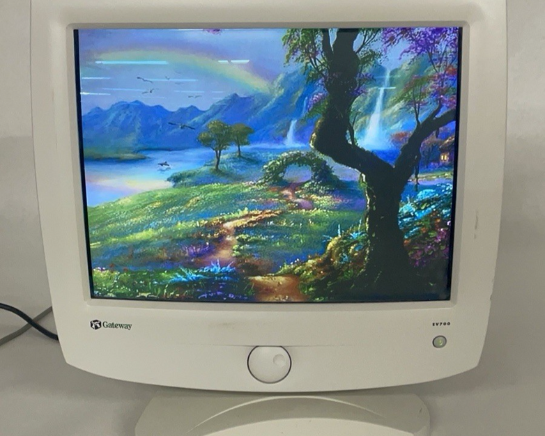 Gateway EV700  Computer Monitor Tested No Power Cord No VGA