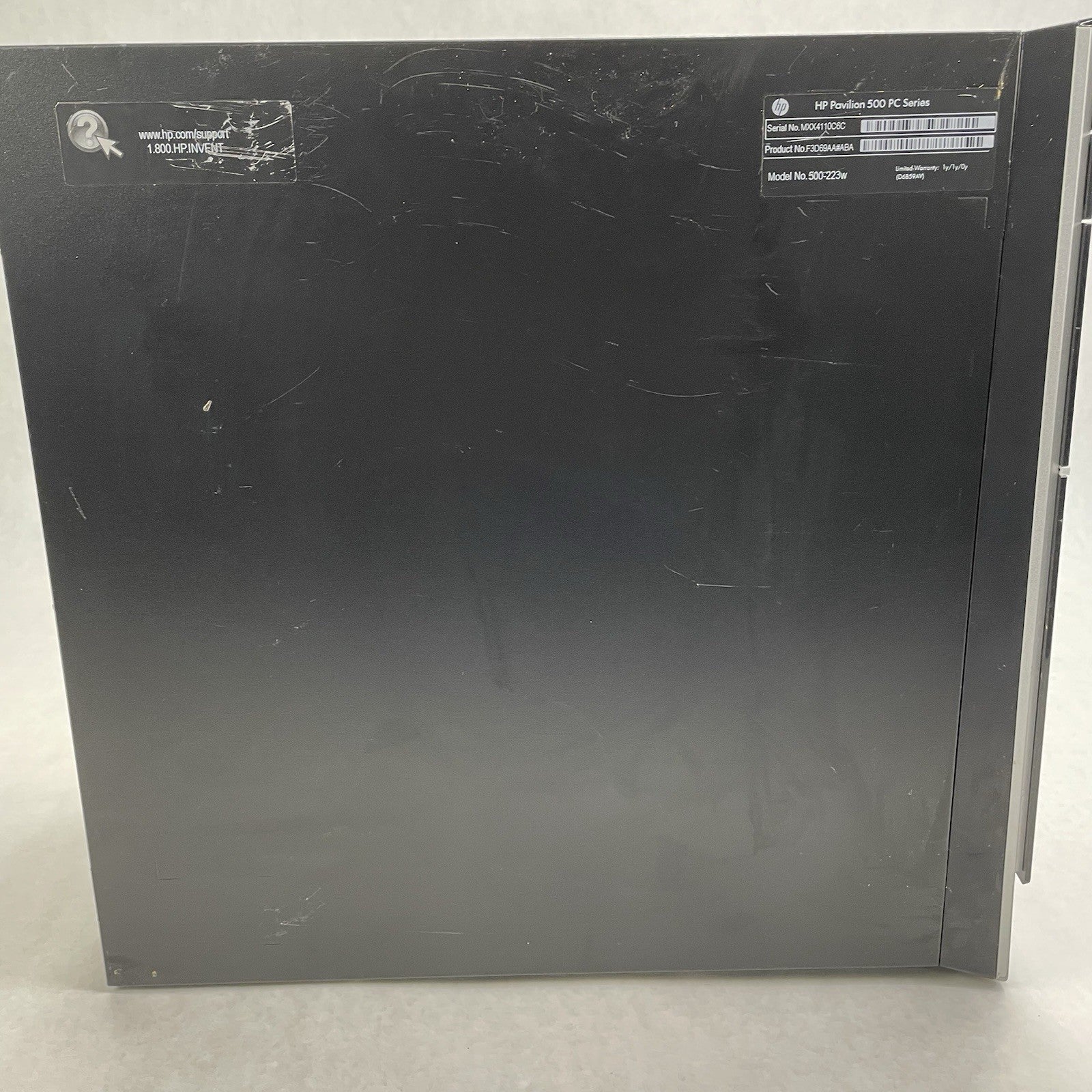 HP Pavilion 500-223 MT Intel Core i3-4130 3.4 GHz 8 GB RAM No HDD No OS