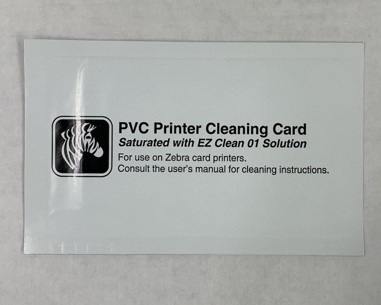 Zebra 800104-001 PVC Printer Cleaning Card for Zebra Card Printers (Lot of 13)