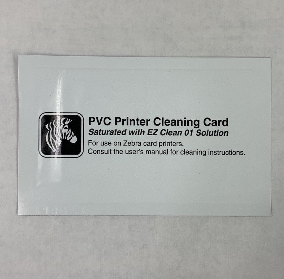 Zebra 800104-001 PVC Printer Cleaning Card for Zebra Card Printers (Lot of 13)