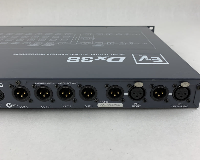 Electro-Voice (EV) Dx38 Digital Sound System Processor Tested