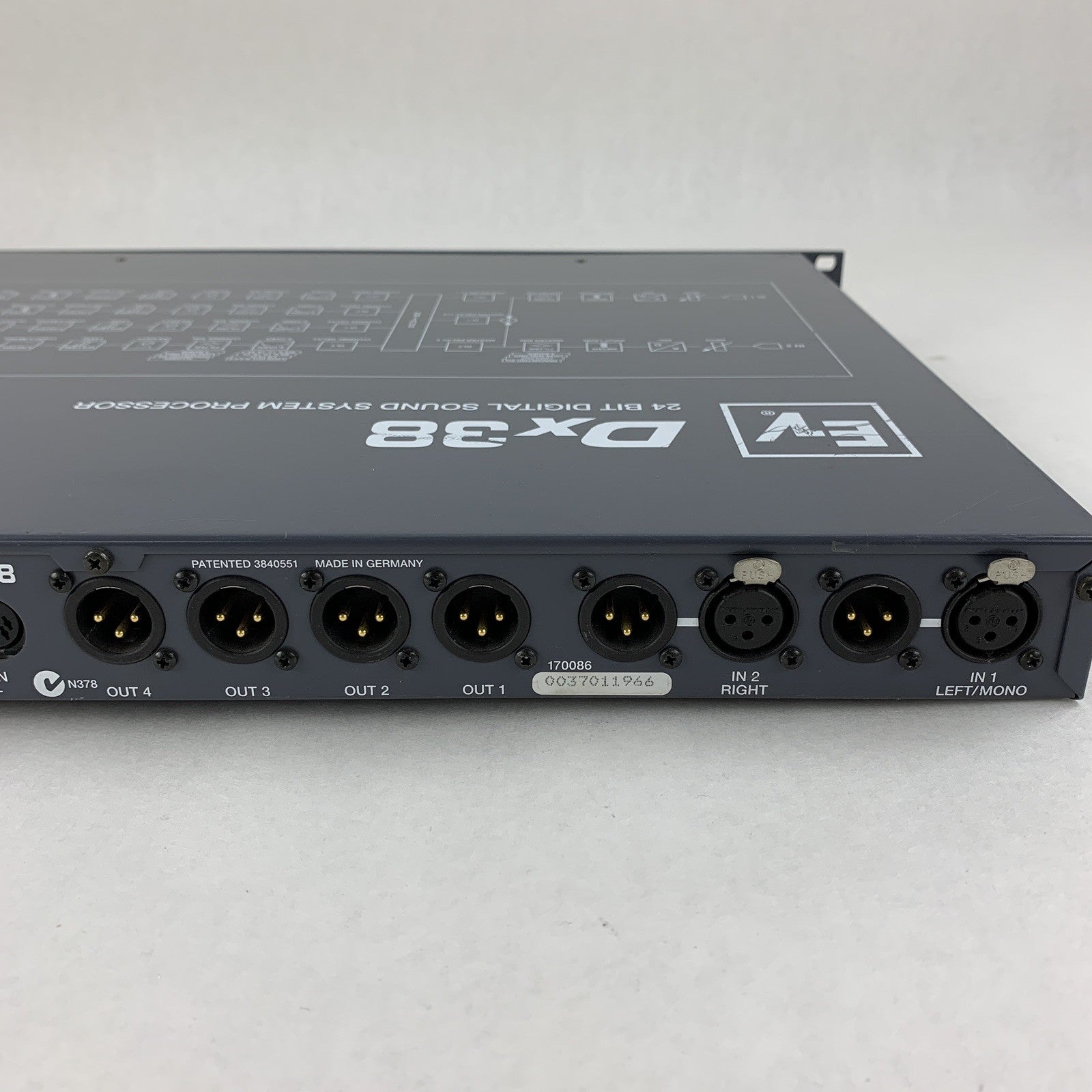 Electro-Voice (EV) Dx38 Digital Sound System Processor Tested