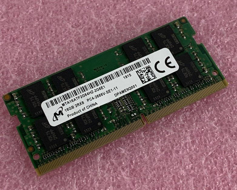Micron MTA16ATF2G64HZ-2G6E1 16 GB DDR4-2666 SODIMM Laptop Memory Ram