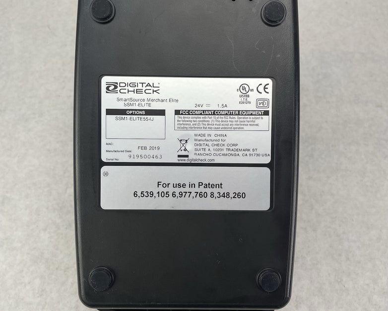 Check Smart SSM1-ELITE55-IJ  Source Check Scanner Tested No Ink Housing/Rollers