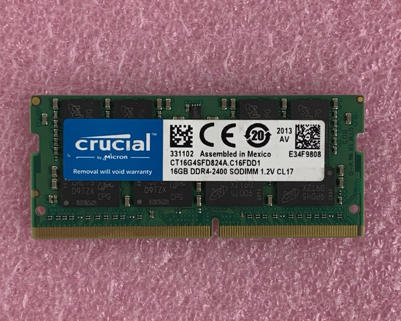 Crucial CT16G4SFD824A.C16FDD1 16 GB 1x16GB RAM DDR4 2400MHz Laptop Memory Ram