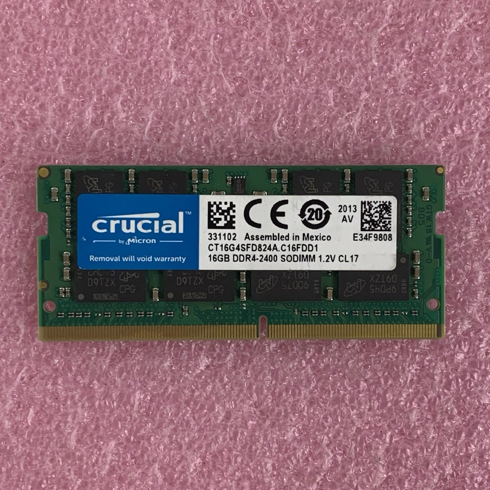 Crucial CT16G4SFD824A.C16FDD1 16 GB 1x16GB RAM DDR4 2400MHz Laptop Memory Ram1