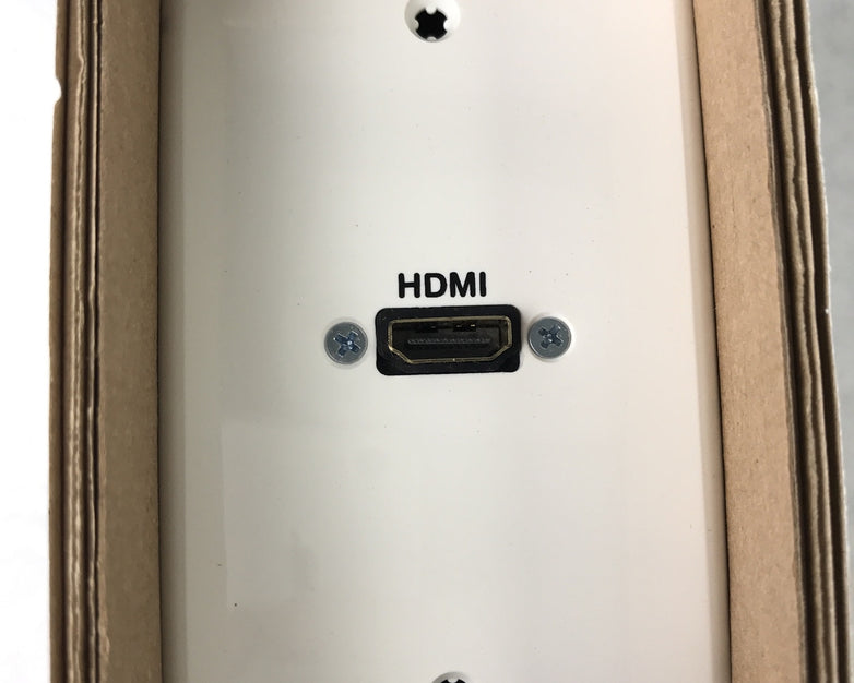 Lot of (2) Panel Crafters 1-Gang HDMI Wall Plate PCD-1500-P-W