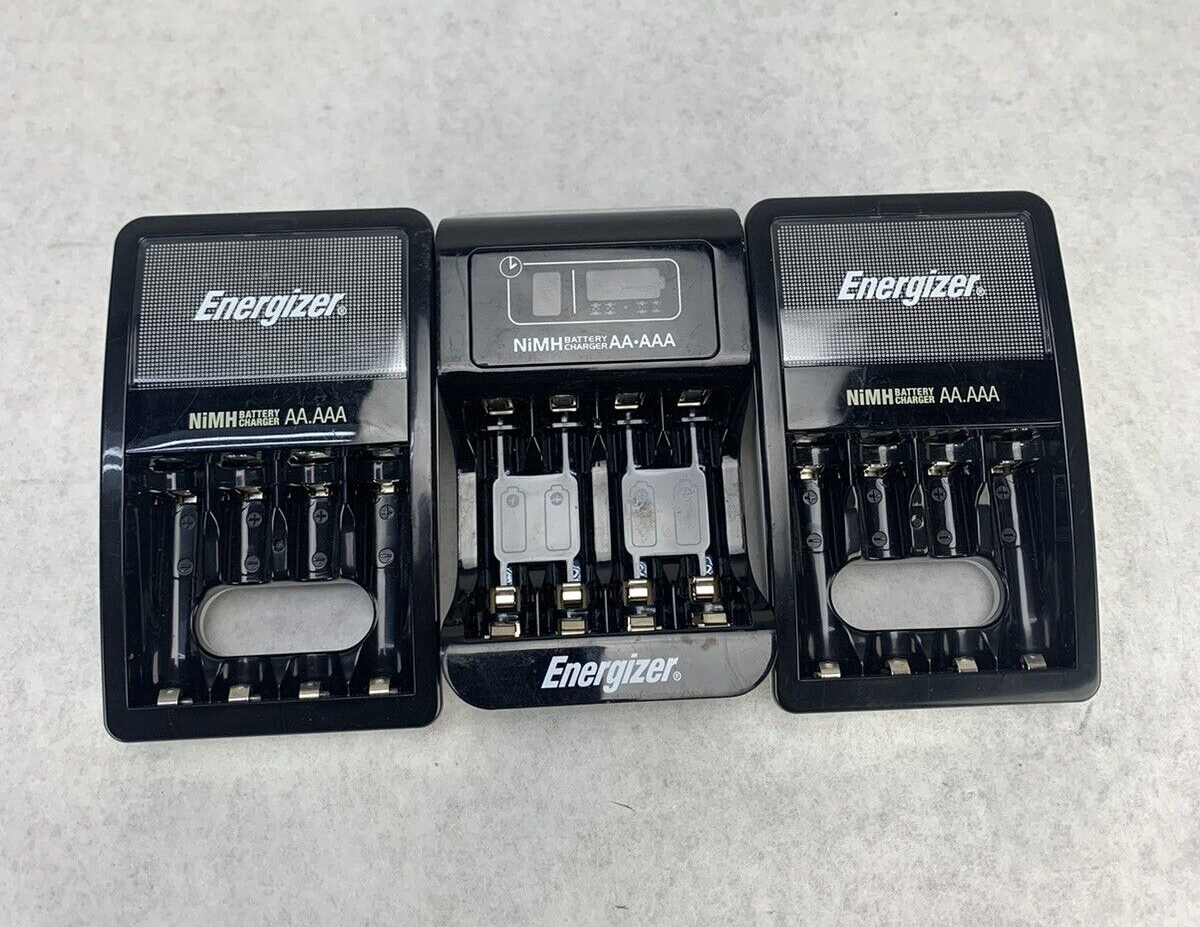 Mixed Lot of 3 Energizer NiMH Battery Charger CHVCM4/CHP42US