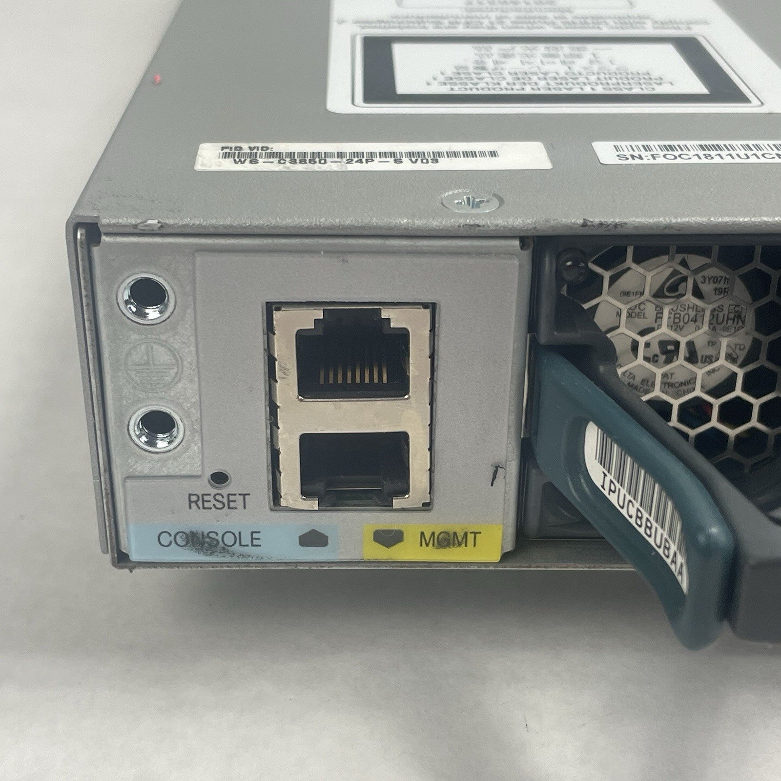 Cisco WS-C3850-24P-S V03 Switch 24-Port Gigabit PoE+ w/ 2x PSU Tested & Reset11