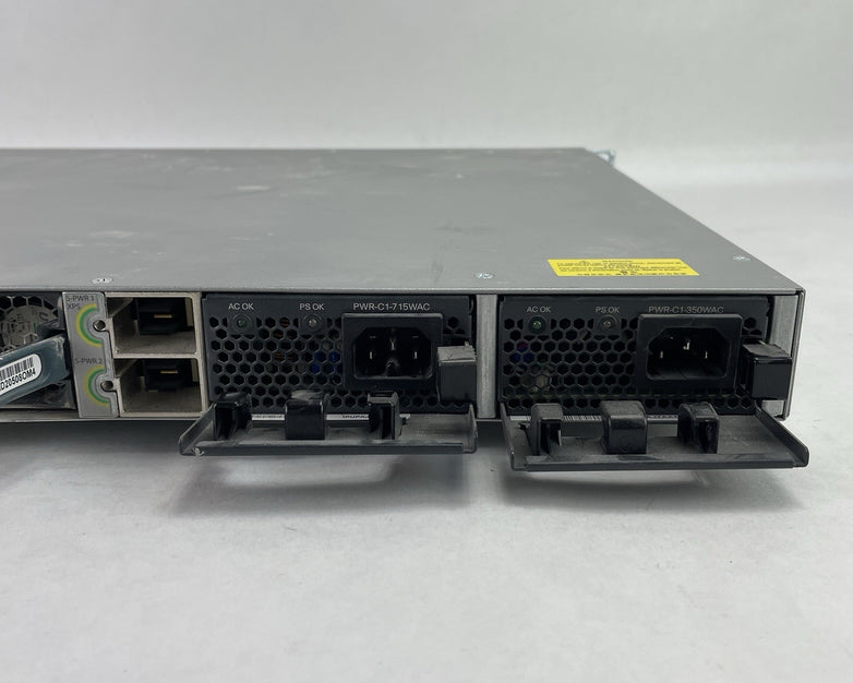 Cisco WS-C3850-12XS-S V02 IP Base Switch 12 SFP+ Eth Port 2X PSU - Tested
