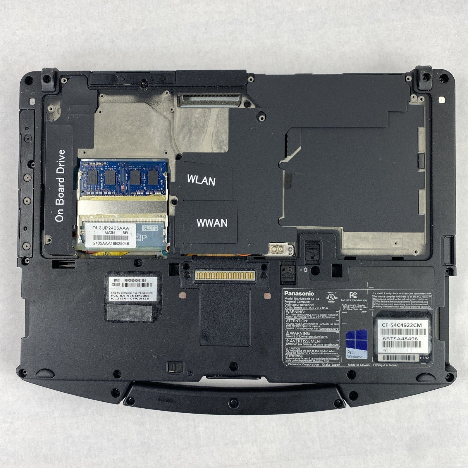 Panasonic Toughbook CF-54 14" Touch i5-5300U 2.3GHz 4GB RAM No Battery No HDD/OS