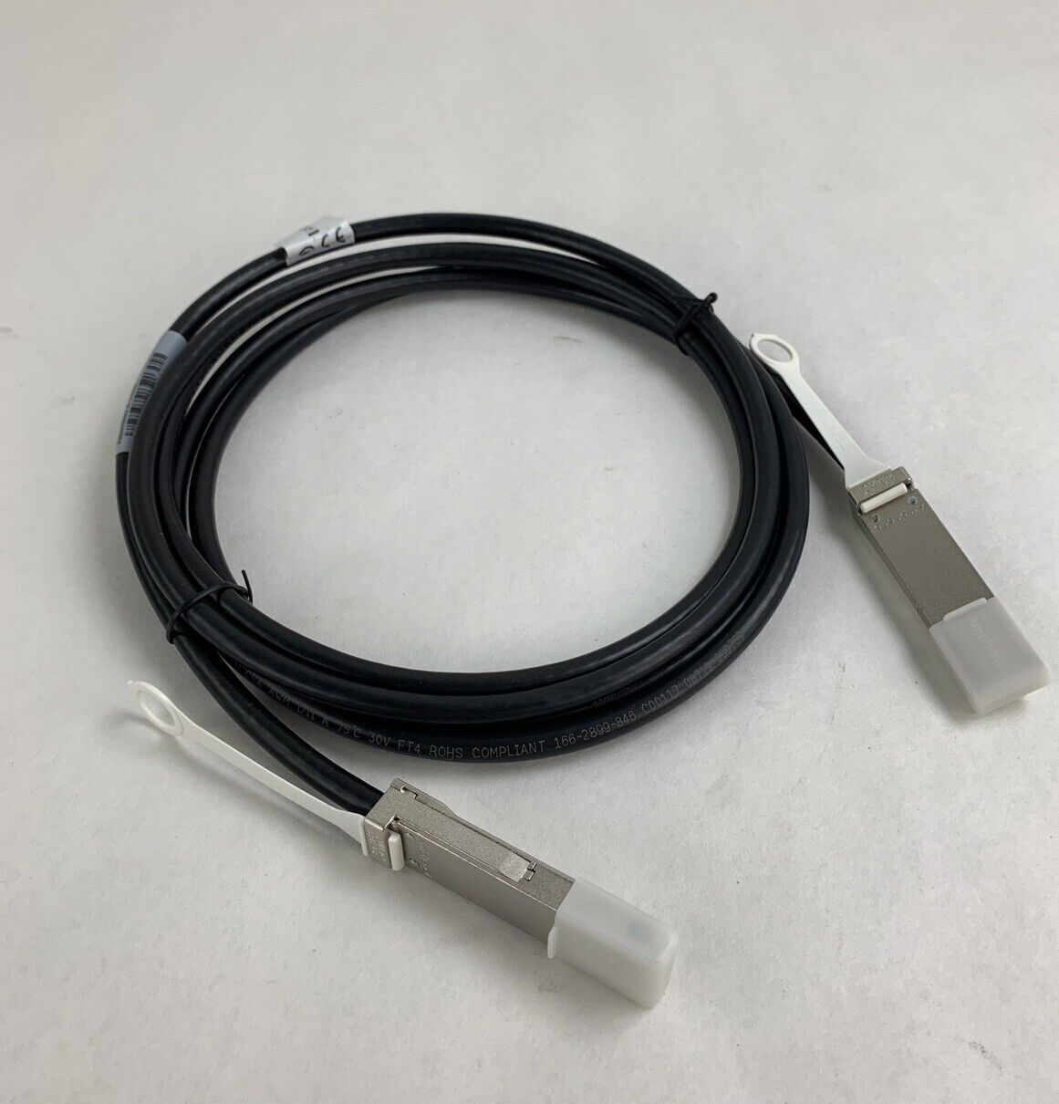 EMC 038-004-067-01 QSFP 3M Cable Amphenol Box Opened